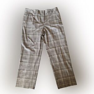 The Limited Women’s Plus Gray Plaid Cassidy Straight-Leg pants size 18W- NWT